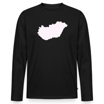 Ungarn Land - Männer Premium Bio Langarmshirt - Schwarz - Vorne - Nico (187cm)