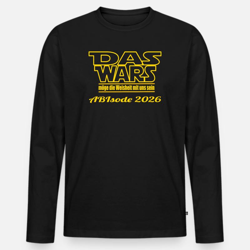 Das Wars ABIsode 2026  - Männer Premium Bio Langarmshirt - Schwarz