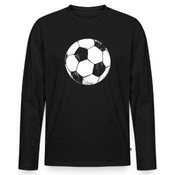 Soccer Soccer Soccer Players - Men's Premium Organic Long Sleeve Shirt - black - Front - Nico (187cm)