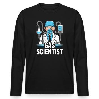 Anesthesiologist Gas Scientist Anesthesia - Männer Premium Bio Langarmshirt - Schwarz - Vorne - Nico (187cm)