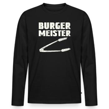 Citizen Champion - Men's Premium Organic Long Sleeve Shirt - black - Front - Nico (187cm)