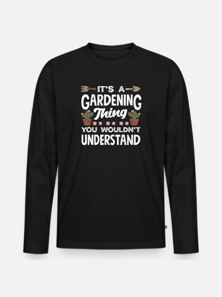 C’est une question de jardinage - T-shirt manches longues Premium bio Homme - noir