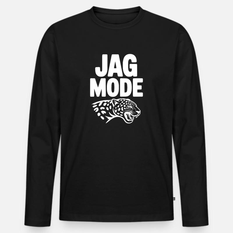 Jag Mode - Männer Premium Bio Langarmshirt - Schwarz