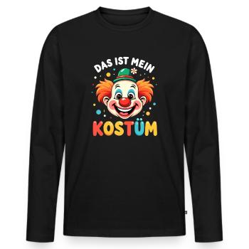 Carnival Clown Costume Carnival Carnival - Men's Premium Organic Long Sleeve Shirt - black - Front - Nico (187cm)