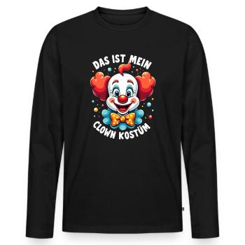 Carnival Clown Costume Carnival Carnival - Men's Premium Organic Long Sleeve Shirt - black - Front - Nico (187cm)