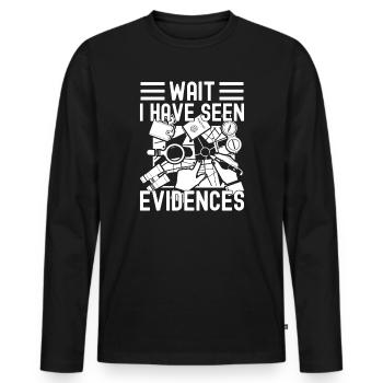 Forensic Analyst Have Seen Evidences Squad Crime - Men's Premium Organic Long Sleeve Shirt - black - Front - Nico (187cm)