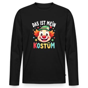 Carnival Clown Costume Carnival Carnival - Men's Premium Organic Long Sleeve Shirt - black - Front - Nico (187cm)