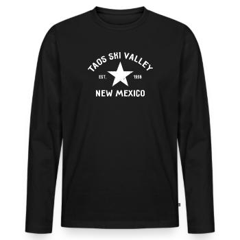 Taos Ski Valley - New Mexico - USA - America - Men's Premium Organic Long Sleeve Shirt - black - Front - Nico (187cm)