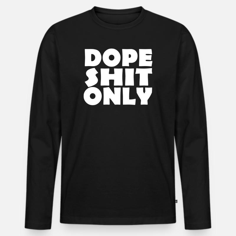 SHIT - Männer Premium Bio Langarmshirt - Schwarz