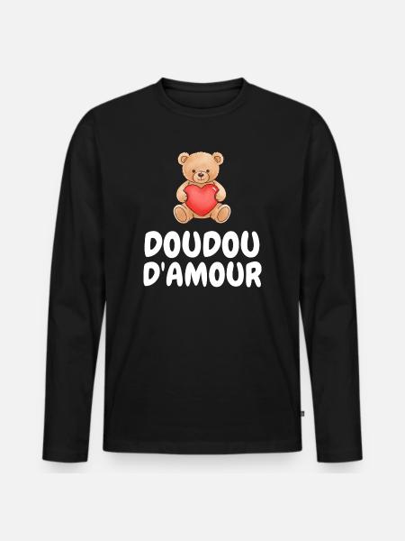 Love Blanket Humor Cute Gift - Men's Premium Organic Long Sleeve Shirt - black