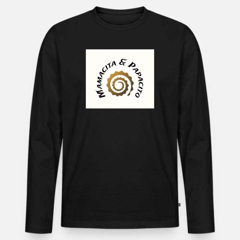 M&P-Logo - Männer Premium Bio Langarmshirt - Schwarz