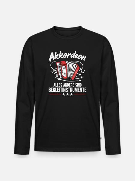 Accordéon Instruments d’accompagnement - T-shirt manches longues Premium bio Homme - noir