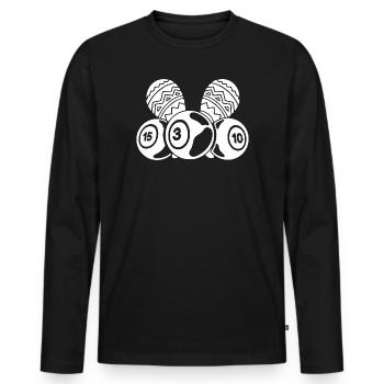 Bingo Player Bingo & Maracas Fiesta Bingo - T-shirt manches longues Premium bio Homme - noir - Devant - Nico (187cm)