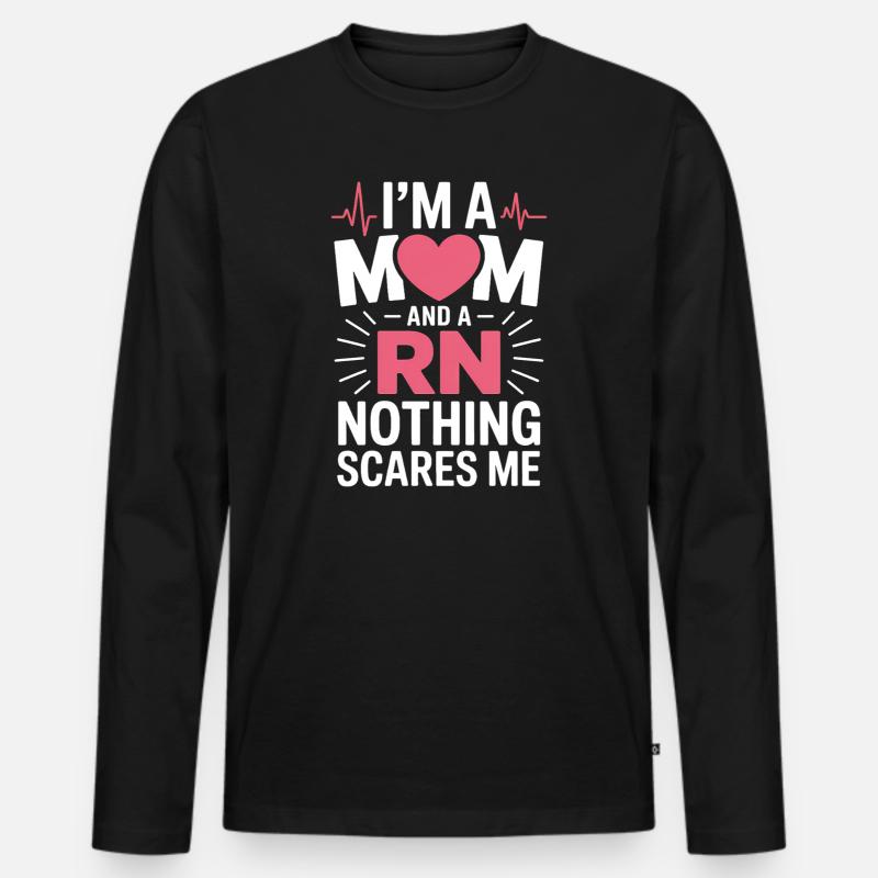 Krankenschwester Sprüche Krankenschwester Geschenk - Männer Premium Bio Langarmshirt - Schwarz