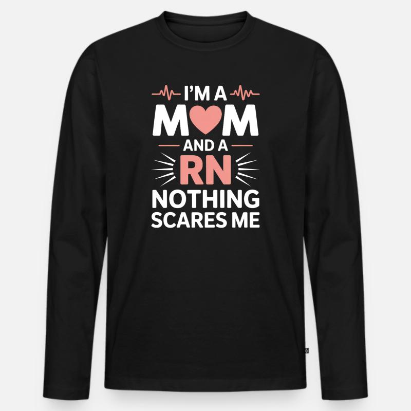 Krankenschwester Sprüche Krankenschwester Geschenk - Männer Premium Bio Langarmshirt - Schwarz