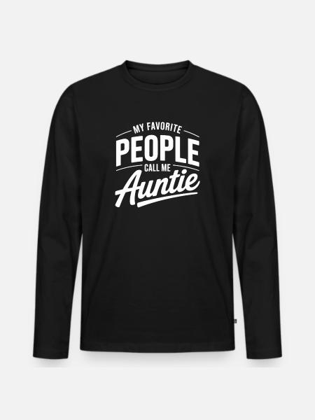 Favoritpersoner, tant säger - Ekologisk långärmad premium-T-shirt herr - svart