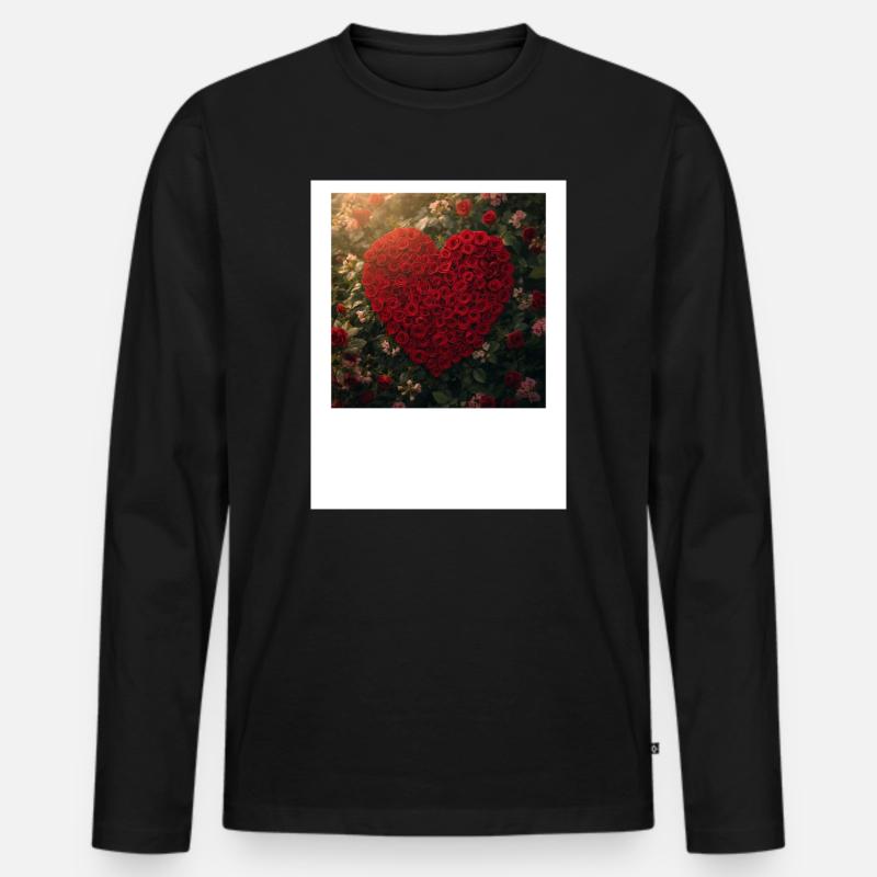 Untitled_design_2 - Männer Premium Bio Langarmshirt - Schwarz