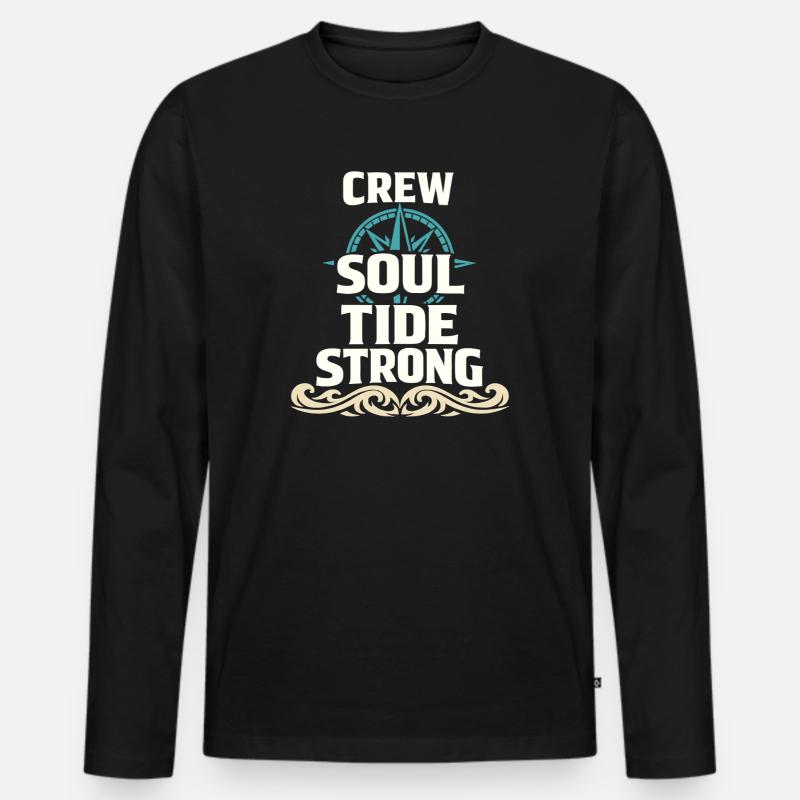 Seemannschaftsgeschenk Für Deckhand Ocean Work - Männer Premium Bio Langarmshirt - Schwarz
