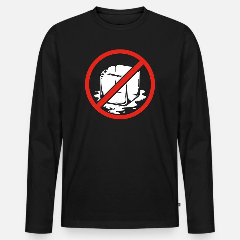 Kein Symbol Anti-Abschiebungs-Pro-Einwanderer-Marsch - Männer Premium Bio Langarmshirt - Schwarz