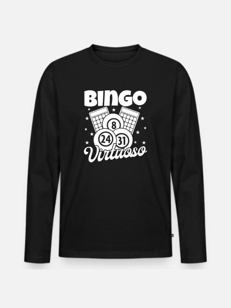 Bingo Virtuose Bingo - T-shirt manches longues Premium bio Homme - noir