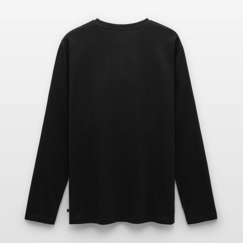 Pastellstreifen-Stack Männer Premium Bio Langarmshirt