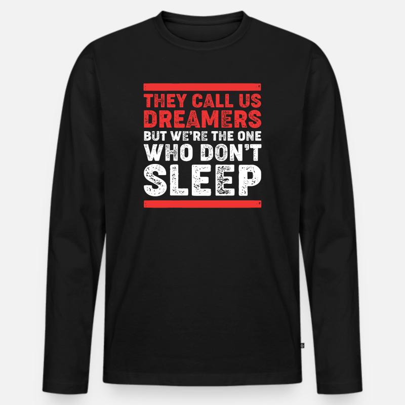 Unternehmer Workaholic - Männer Premium Bio Langarmshirt - Schwarz