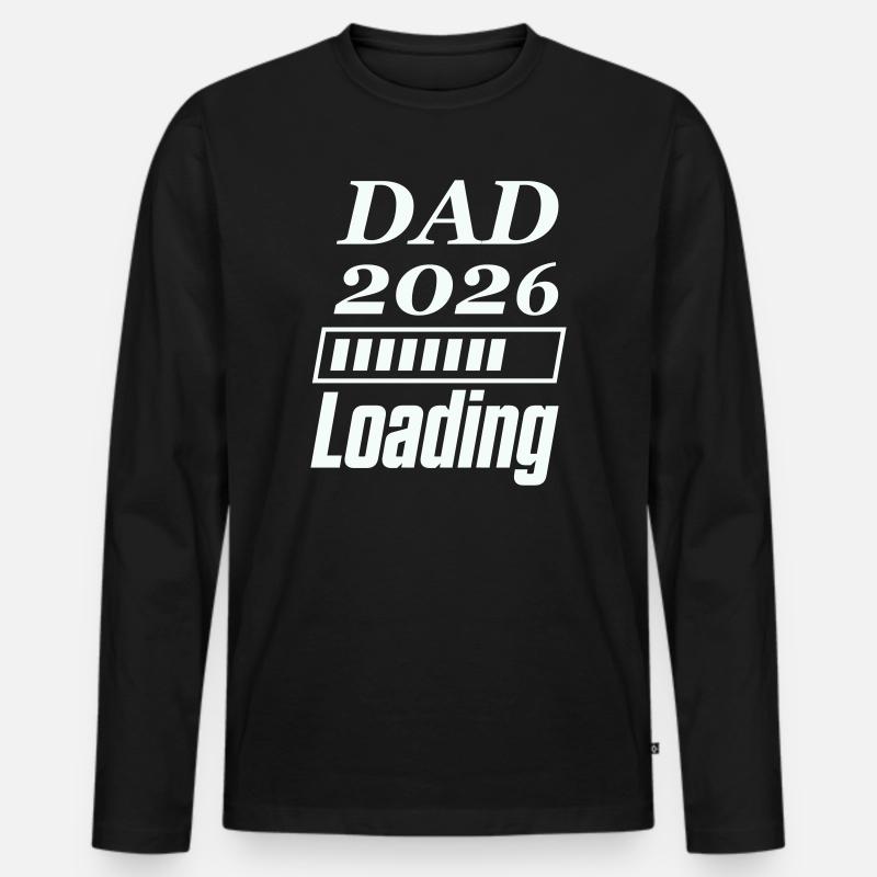 DAD 2026 Loading - Männer Premium Bio Langarmshirt - Schwarz