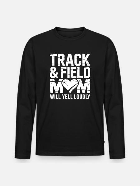 Athletics Sayings Athletics Gift - Men's Premium Organic Long Sleeve Shirt - black