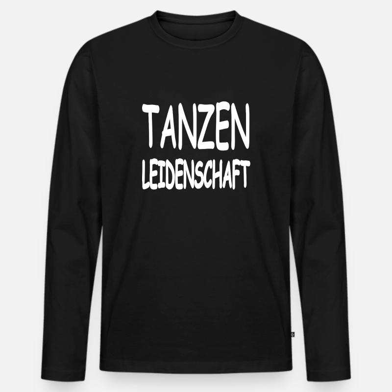 Tanzen - Männer Premium Bio Langarmshirt - Schwarz