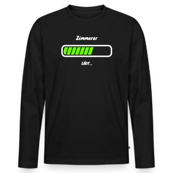 Carpenter Craftsman Profession Funny Saying - Men's Premium Organic Long Sleeve Shirt - black - Front - Nico (187cm)