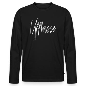 UFFBASSE dialect Baden - Men's Premium Organic Long Sleeve Shirt - black - Front - Nico (187cm)
