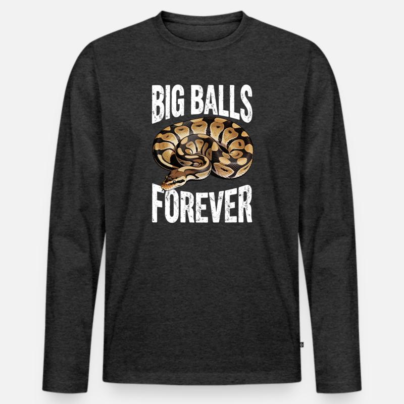 Python roi Serpents Amateurs de terrarium Python T-shirt manches longues Premium bio Homme