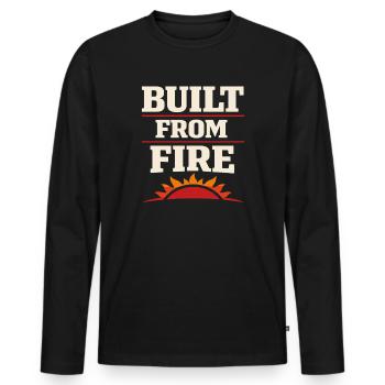 Heilungsreise Zur Transformation Innerer Stärke - Männer Premium Bio Langarmshirt - Schwarz - Vorne - Nico (187cm)
