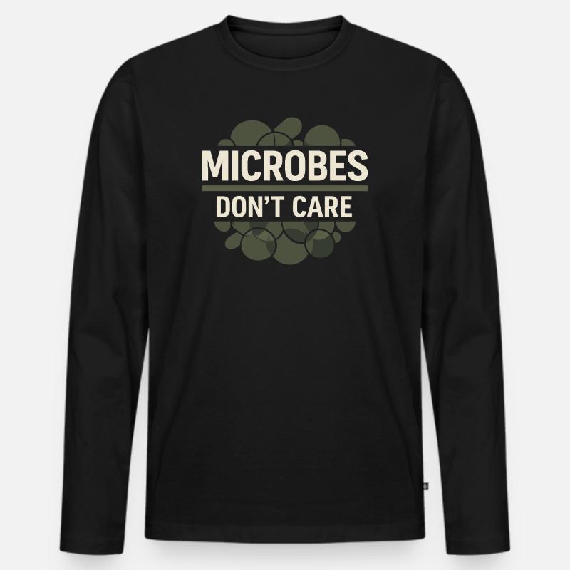 Mikrobiologie - Männer Premium Bio Langarmshirt - Schwarz