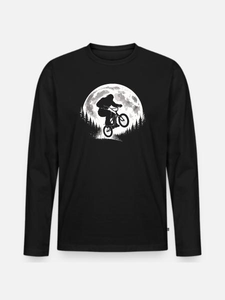 Bigfoot BMX Sprung - Männer Premium Bio Langarmshirt - Schwarz