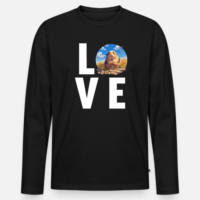 Lemminge Lemming - Männer Premium Bio Langarmshirt - Schwarz