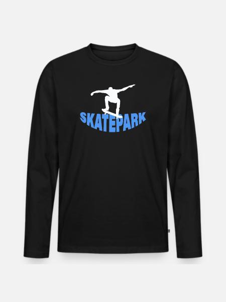 Skatepark - Men's Premium Organic Long Sleeve Shirt - black