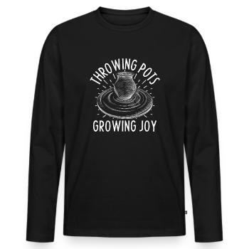 Pottery Artists Throwing Pots Pottery - Männer Premium Bio Langarmshirt - Schwarz - Vorne - Nico (187cm)