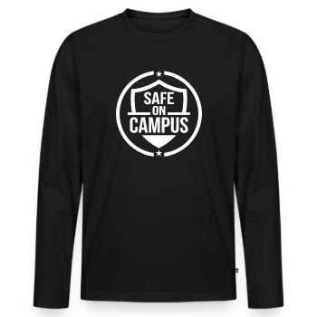 School Resource Officer Sro Campus Officer School - Männer Premium Bio Langarmshirt - Schwarz - Vorne - Nico (187cm)