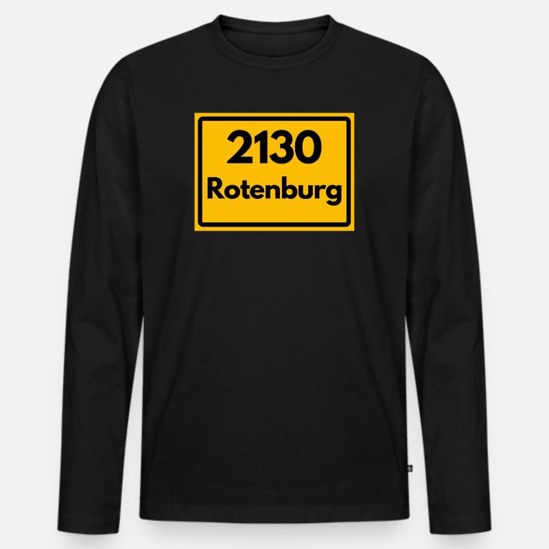 OLD POSTCODE POSTCODE RETRO 2130 ROTENBURG WÜMME Men's Premium Organic Long Sleeve Shirt