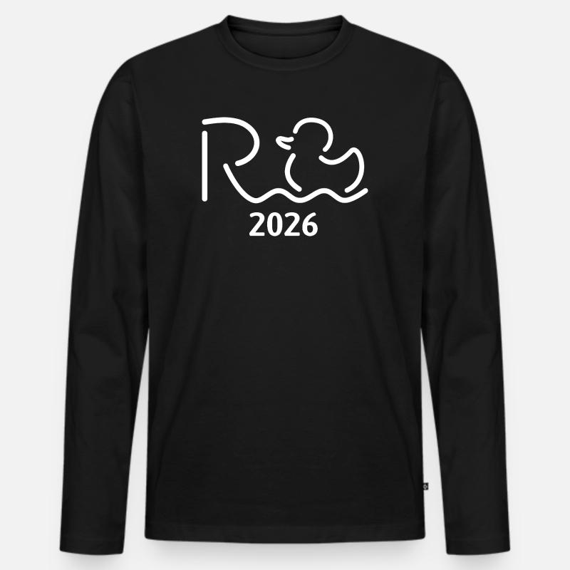 Rente 2026 - Ruhestand - Pension - Männer Premium Bio Langarmshirt - Schwarz