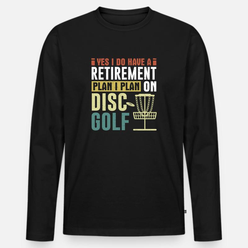 Disc Golf Geschenke Discgolf - Männer Premium Bio Langarmshirt - Schwarz