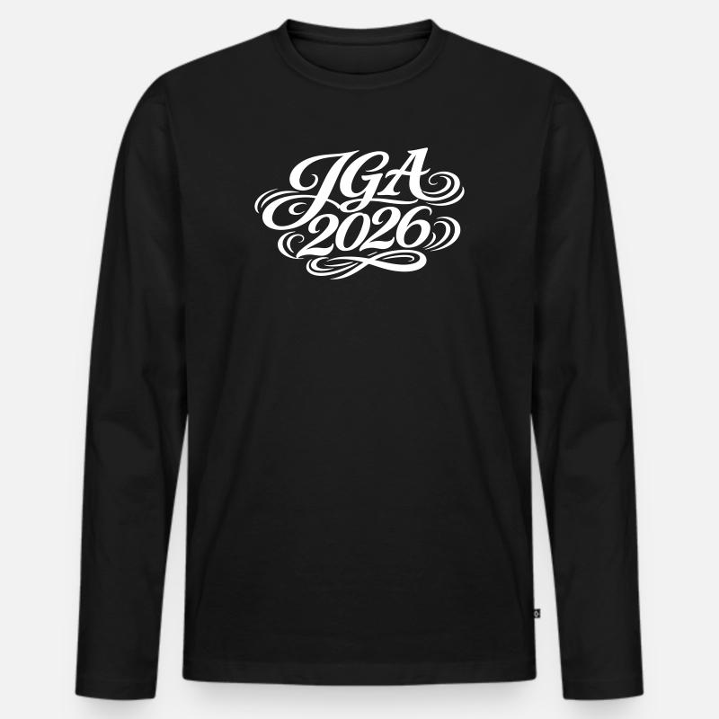 Jga 2026 Junggesellenabschied - Männer Premium Bio Langarmshirt - Schwarz