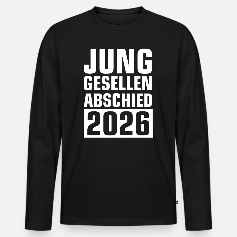 Junggesellenabschied 2026 - Männer Premium Bio Langarmshirt - Schwarz