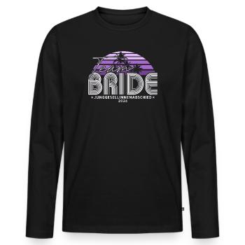 Team Bride Hen Party Bachelorette Party 2026 - Men's Premium Organic Long Sleeve Shirt - black - Front - Nico (187cm)