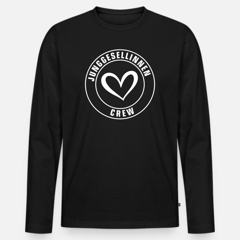 Junggesellinnenabschied Crew - Männer Premium Bio Langarmshirt - Schwarz