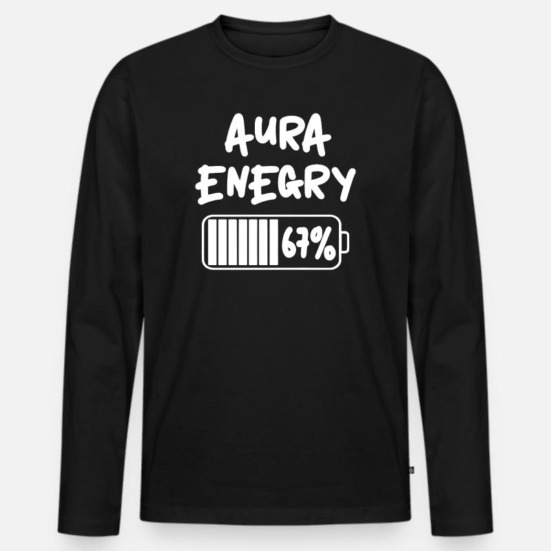 67 - Sessantasette Numero 67 Meme Sei Sette Meme 67% - Maglia a manica lunga ecologica premium da uomo - nero