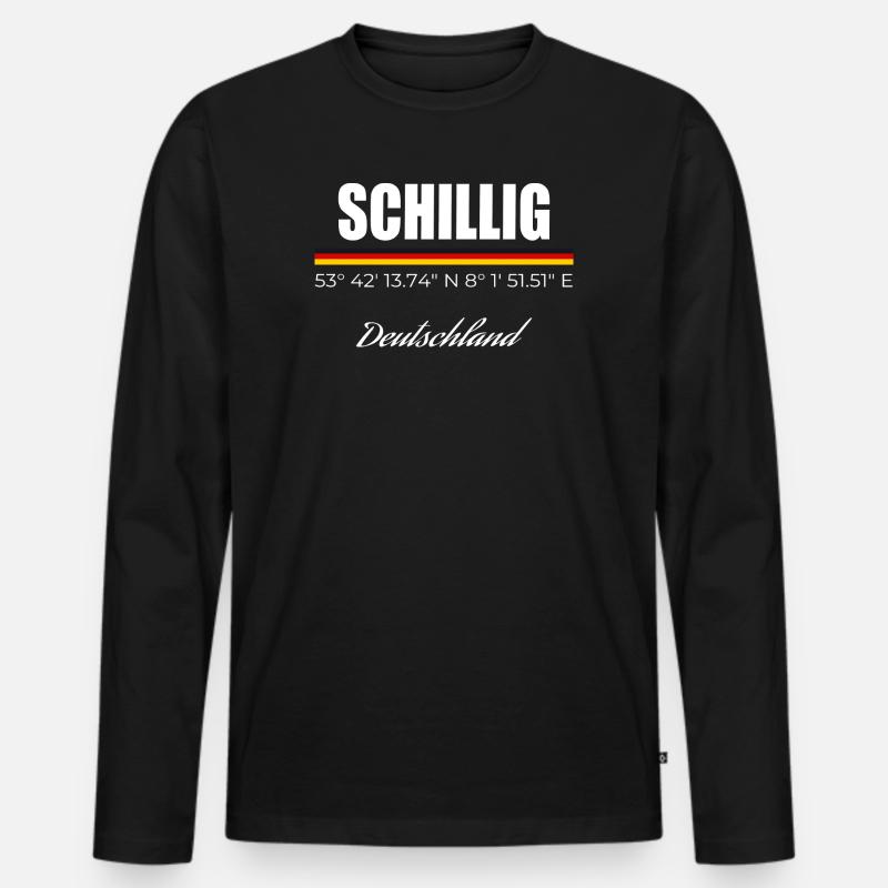 Schillig - Männer Premium Bio Langarmshirt - Schwarz