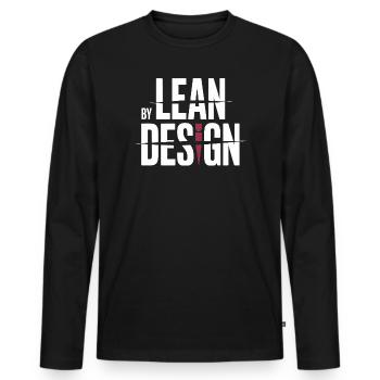 Pruning season with reduced calorie deficit - Men's Premium Organic Long Sleeve Shirt - black - Front - Nico (187cm)