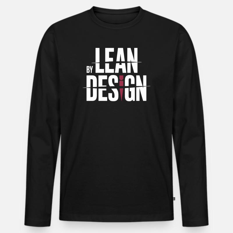 Schnittsaison Bei Reduziertem Kaloriendefizit - Männer Premium Bio Langarmshirt - Schwarz